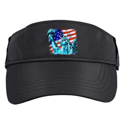 Statue Of Liberty USA Adult Drive Performance Visor
