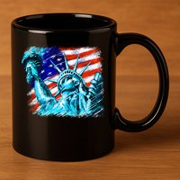 Statue Of Liberty USA 11oz C Handle Ceramic Mug