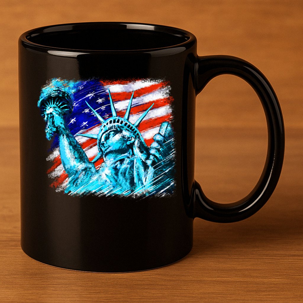 Statue Of Liberty USA 11oz C Handle Ceramic Mug