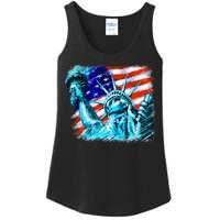 Statue Of Liberty USA Ladies Essential Tank