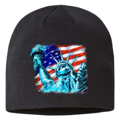 Statue Of Liberty USA Sustainable Beanie