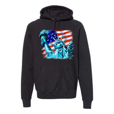 Statue Of Liberty USA Premium Hoodie