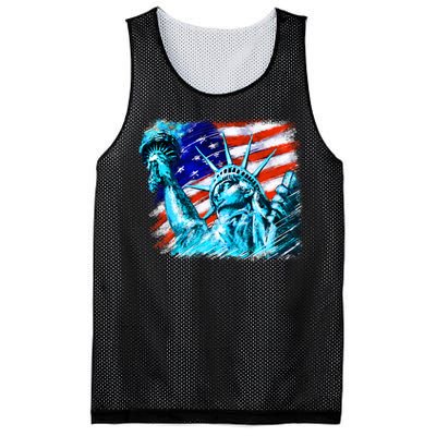 Statue Of Liberty USA Mesh Reversible Basketball Jersey Tank