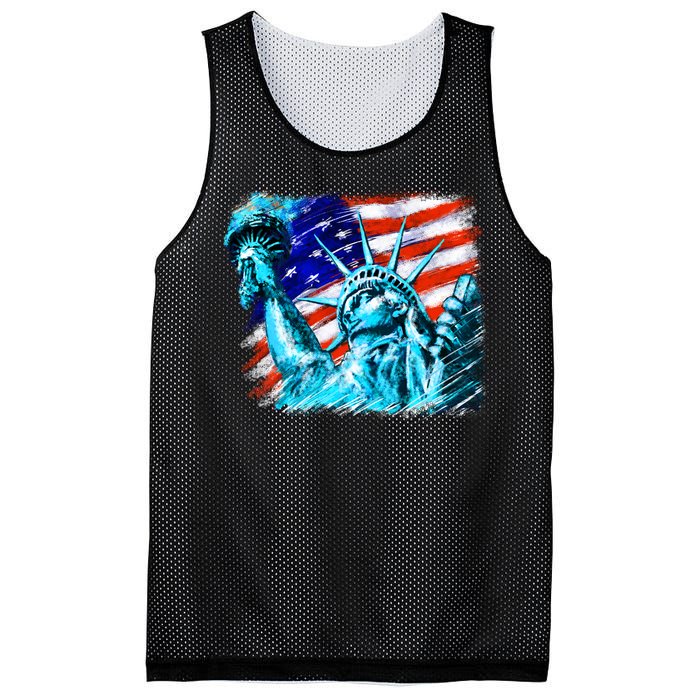 Statue Of Liberty USA Mesh Reversible Basketball Jersey Tank