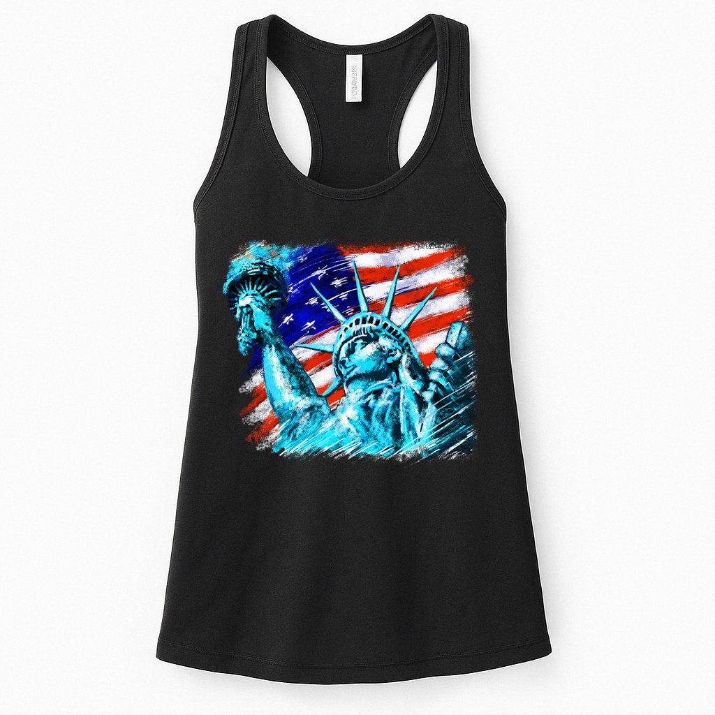 Statue Of Liberty USA Womens Tank Top