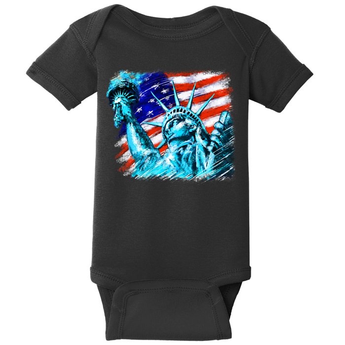 Statue Of Liberty USA Baby Bodysuit