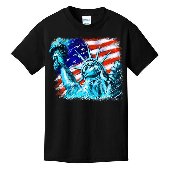 Statue Of Liberty USA Kids T-Shirt