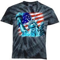 Statue Of Liberty USA Kids Tie-Dye T-Shirt