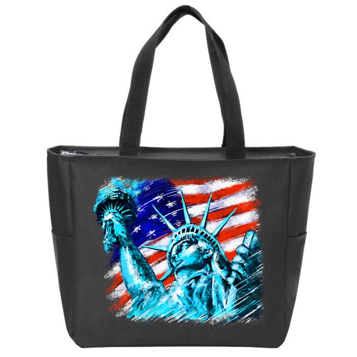 Statue Of Liberty USA Zip Tote Bag