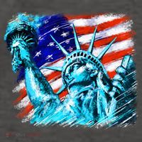 Statue Of Liberty USA Vector Backpack