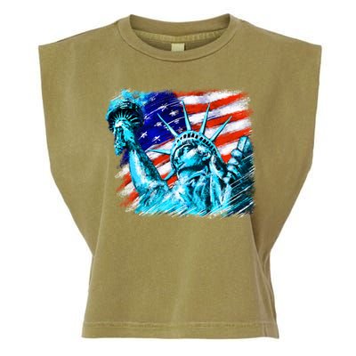 Statue Of Liberty USA Garment-Dyed Women's Muscle Tee