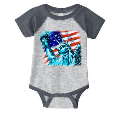 Statue Of Liberty USA Infant Baby Jersey Bodysuit