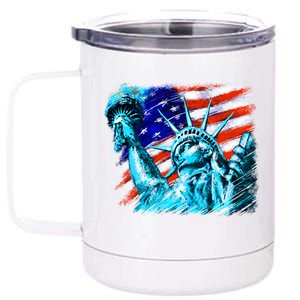 Statue Of Liberty USA 12 oz Stainless Steel Tumbler Cup