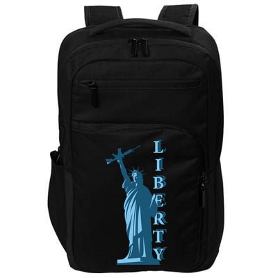 Stature Of Liberty Holding AR-15 Assault Rifle Impact Tech Backpack