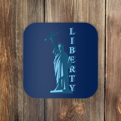 Stature Of Liberty Holding AR-15 Assault Rifle Coaster