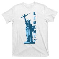 Stature Of Liberty Holding AR-15 Assault Rifle T-Shirt