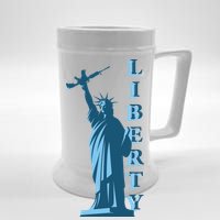 Stature Of Liberty Holding AR-15 Assault Rifle Beer Stein