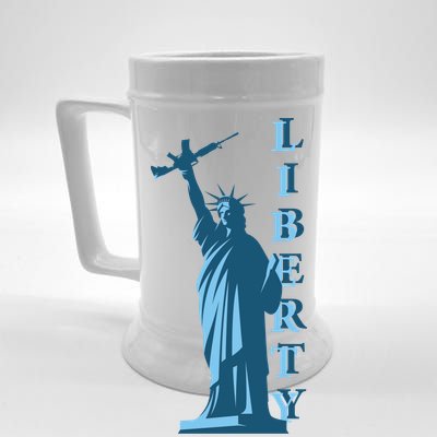 Stature Of Liberty Holding AR-15 Assault Rifle Beer Stein