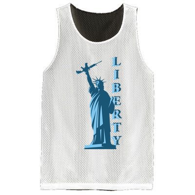 Stature Of Liberty Holding AR-15 Assault Rifle Mesh Reversible Basketball Jersey Tank