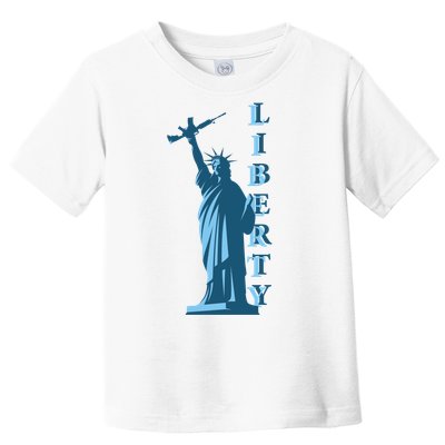 Stature Of Liberty Holding AR-15 Assault Rifle Toddler T-Shirt