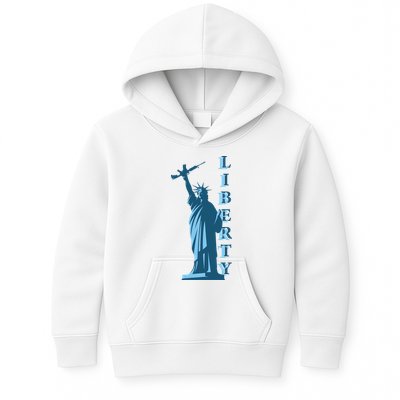 Stature Of Liberty Holding AR-15 Assault Rifle Kids Hoodie