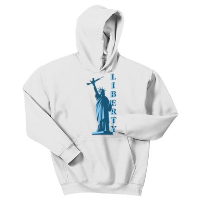 Stature Of Liberty Holding AR-15 Assault Rifle Kids Hoodie