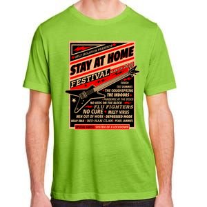 Stay At Home Festival Concert Poster Quarantine Adult ChromaSoft Performance T-Shirt