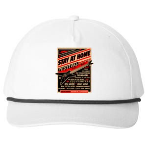 Stay At Home Festival Concert Poster Quarantine Snapback Five-Panel Rope Hat