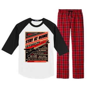 Stay At Home Festival Concert Poster Quarantine Raglan Sleeve Pajama Set