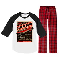 Stay At Home Festival Concert Poster Quarantine Raglan Sleeve Pajama Set