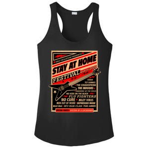 Stay At Home Festival Concert Poster Quarantine Ladies PosiCharge Competitor Racerback Tank