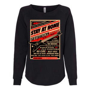 Stay At Home Festival Concert Poster Quarantine Womens California Wash Sweatshirt