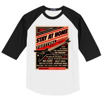 Stay At Home Festival Concert Poster Quarantine Baseball Sleeve Shirt