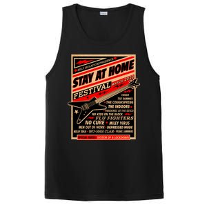 Stay At Home Festival Concert Poster Quarantine PosiCharge Competitor Tank