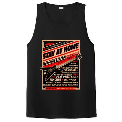 Stay At Home Festival Concert Poster Quarantine PosiCharge Competitor Tank