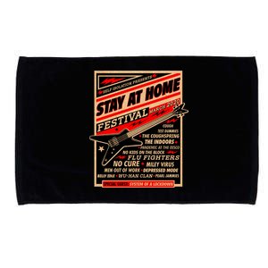 Stay At Home Festival Concert Poster Quarantine Microfiber Hand Towel