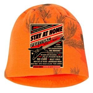 Stay At Home Festival Concert Poster Quarantine Kati - Camo Knit Beanie