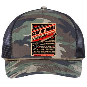 Stay At Home Festival Concert Poster Quarantine Retro Rope Trucker Hat Cap