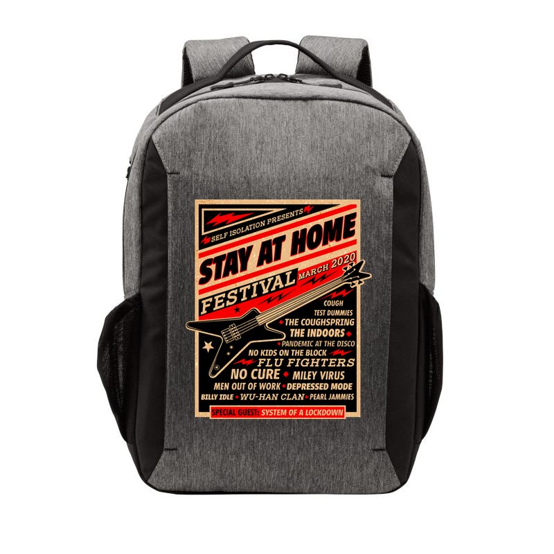 Stay At Home Festival Concert Poster Quarantine Vector Backpack