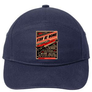 Stay At Home Festival Concert Poster Quarantine 7-Panel Snapback Hat