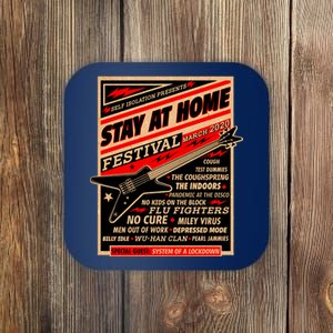 Stay At Home Festival Concert Poster Quarantine Coaster