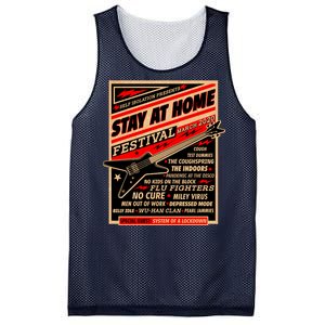 Stay At Home Festival Concert Poster Quarantine Mesh Reversible Basketball Jersey Tank