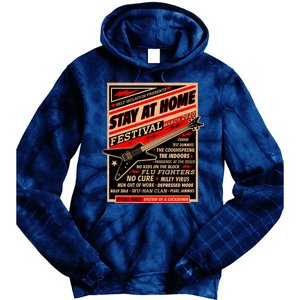 Stay At Home Festival Concert Poster Quarantine Tie Dye Hoodie