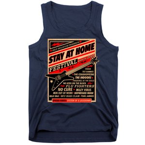 Stay At Home Festival Concert Poster Quarantine Tank Top