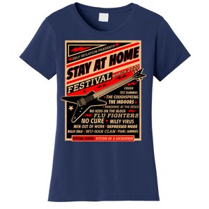 Stay At Home Festival Concert Poster Quarantine Women's T-Shirt