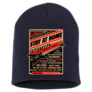 Stay At Home Festival Concert Poster Quarantine Short Acrylic Beanie