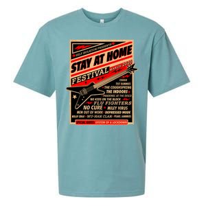 Stay At Home Festival Concert Poster Quarantine Sueded Cloud Jersey T-Shirt