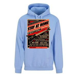 Stay At Home Festival Concert Poster Quarantine Unisex Surf Hoodie