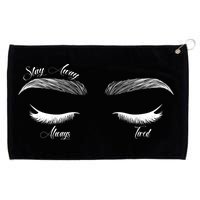 Stay Away Always Tired Grommeted Golf Towel