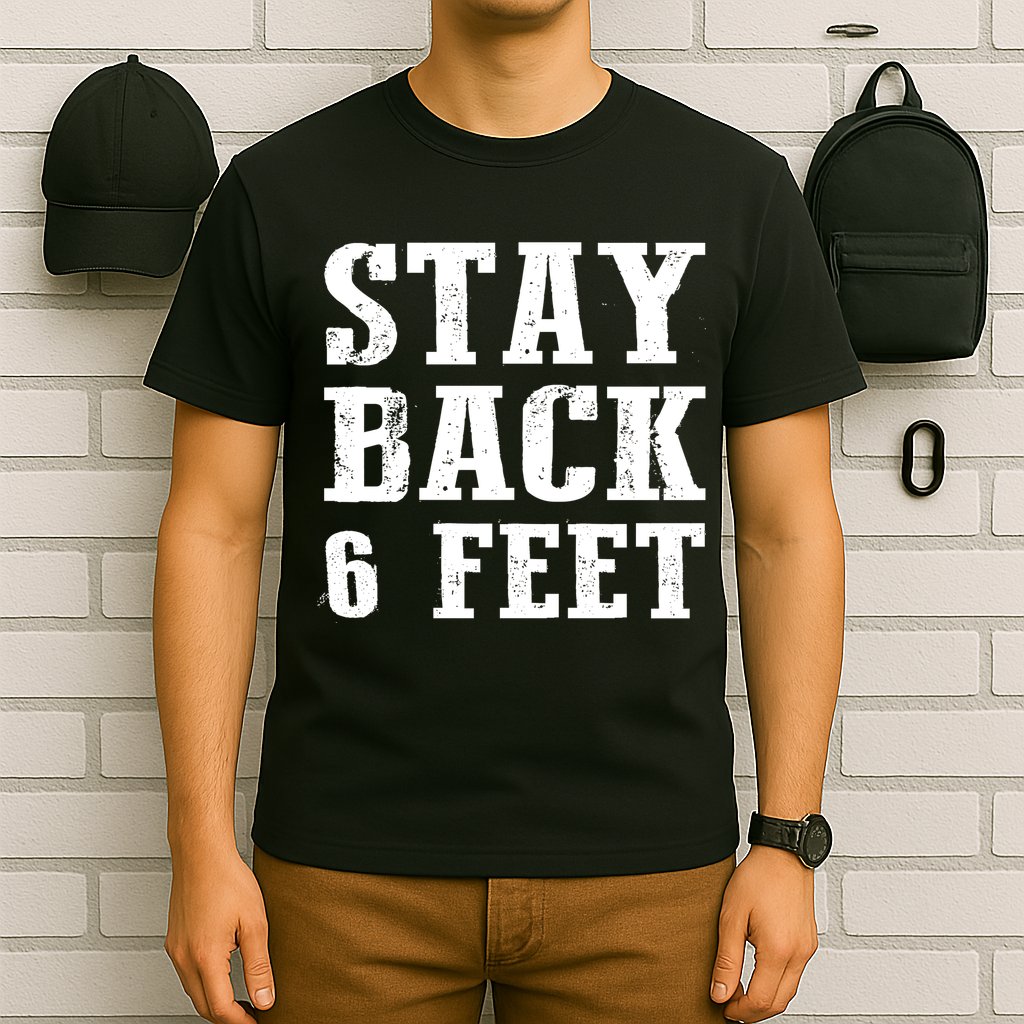Stay Back 6 Feet Funny Social Distance T-Shirt